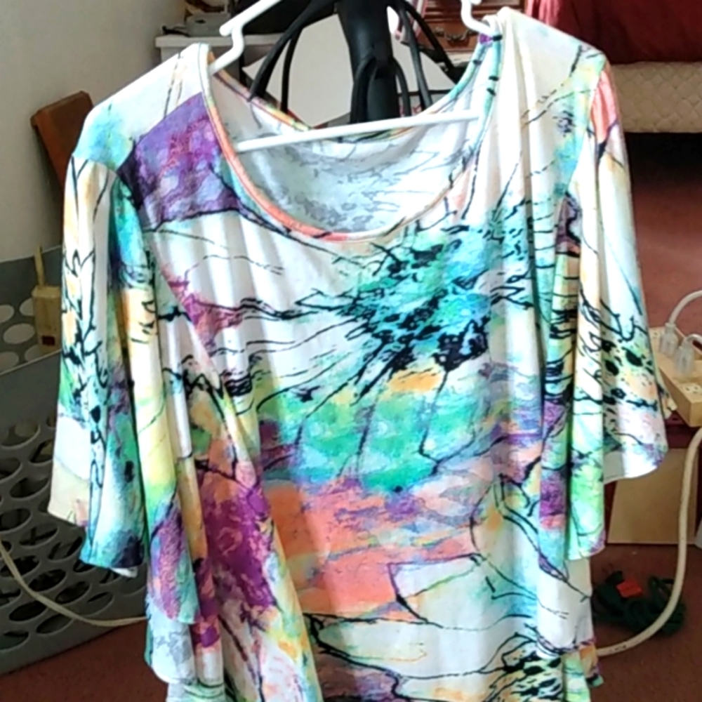 2X Beverly Drive Women's tie dye shirt